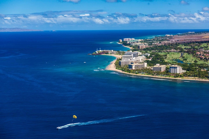 Restoration of Ka'anapali Beach, Maui, and berm improvement. The environmental assessment proposed minimizing disturbance to ocean recreation by accelerating the construction phase (to limit project duration) and utilizing sand that is highly compatible with existing sand (to minimize changes in wave patterns, currents, and nearshore bathymetry). Photo: Planneratheart.com.